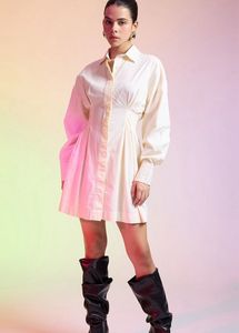 Freakin Cotton Shirt Mini Dress
