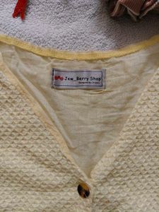 Cute Yellow Pemplum Top