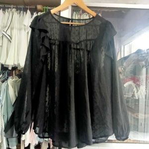 Black Long Blouse