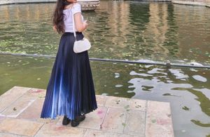 Imported Tier Color Shade Skirt