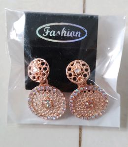 Golden Daymond Earings