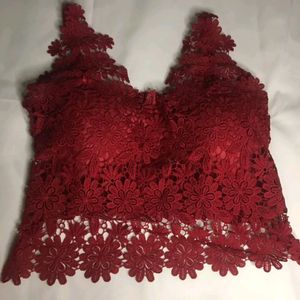 Red Lace Bralette