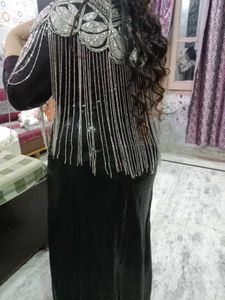 Stunning Embellished Black poncho