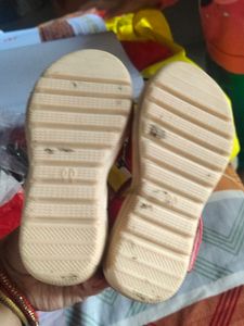 Red Sandel For 0-1 Year Baby girl Very Beautiful .use Only 2 Time
