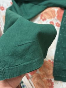 Green Embroidered Kurta Set