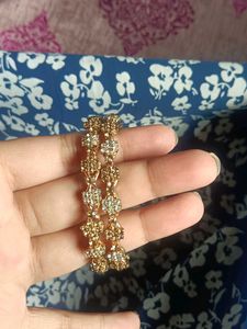 Set Of 2 Diamond Bangle