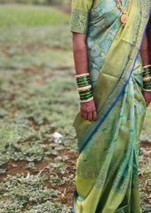 Green Banarasi Silk Saree
