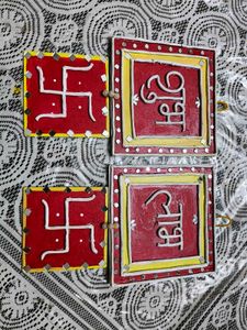 Shubh Labh Swastik Wall Decor