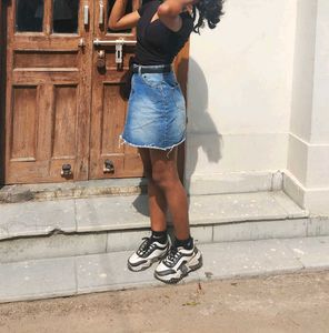 Denim Mini Skirt