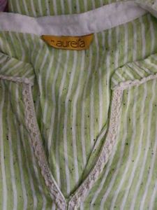 Striped Green Kurta