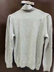 Grey Pre-winter High Neck Top