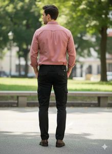 Men's Pink Casual Shirt