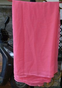 Ladies Pink Plane Saree