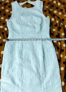 OFF WHITE TEXTURED DRESS 🤍