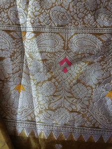 Olive Green Banarasi Silk Suit