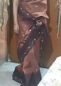 DESIGNER SAREE WITH GOLDEN EMBROIDERY