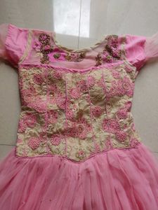 Pink Net Gown