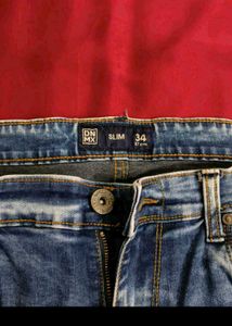 Dark Blue Slim Fit Jeans For Men