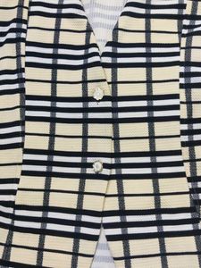 Women&#39;s Beige &amp; Black Checked Blazer – Formal &amp; St