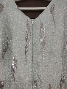 Sparkling Silver Party Dress