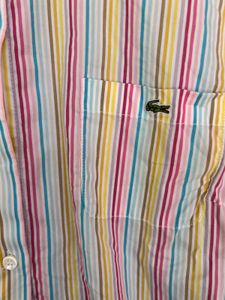 Lacoste Stripe Button Down Shirt