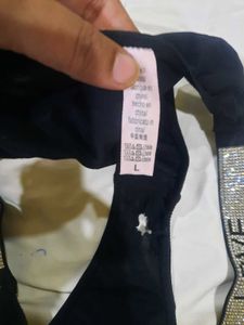 vs Black Bottoms with Rhinestone Detail