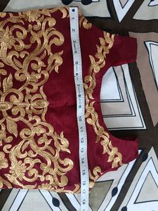 Party Wear Maroon Ethnic Gown