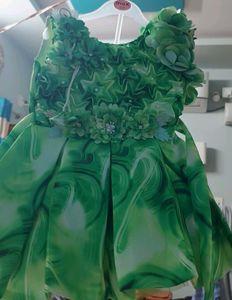Green Flower Girl Dress