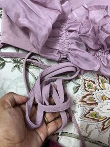 Athena Lavender Stylish Top For Women