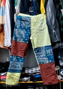 Patchwork Design Jeans