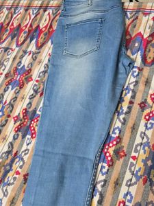 Distressed Light Wash Jeans