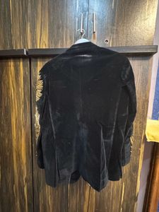 Embroidered Velvet Jacket