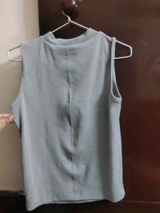 White Ribbed Tank Top