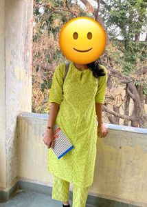 Elegant Green Printed Kurta