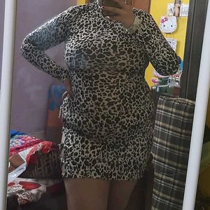 Leopard Print Mini Dress