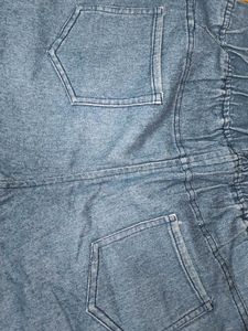Striped Distressed Jeans