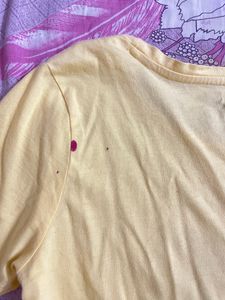 Yellow Printed Tshirt