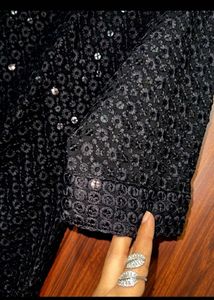 SOCH women Sequins Black Kurta