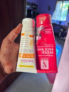 Nutriglow Face Wash & detan Scrub Combo