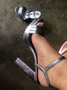 Zara Silver Heels