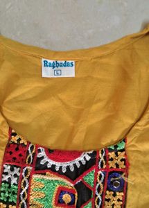 New and unused Elegant Mustard Embroidered Kurta