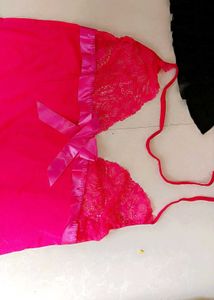 4 Set Black Sheer Babydoll Lingerie Night Dr