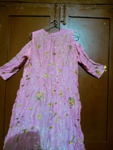 A Beautiful Long Gown With Shrug