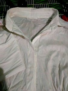 White Ruffle Blouse