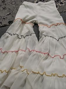 Cream Garara For Girls