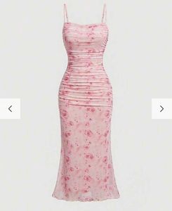 Pink Bodycon Maxi Dress (never Worn)