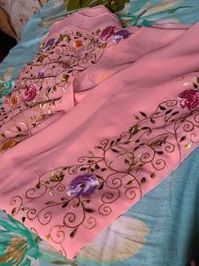 Pretty Pink Chiffon Saree