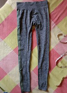 HRX Grey Active Wear Gym Leggings