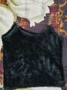 Black Sleeveless Party Top