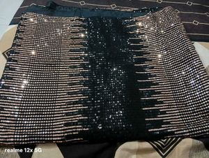 Sparkling Black Sequin Fabric